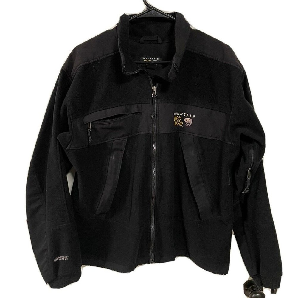 Mountain Hardwear Windstopper Tech Fleece Men's Large Black